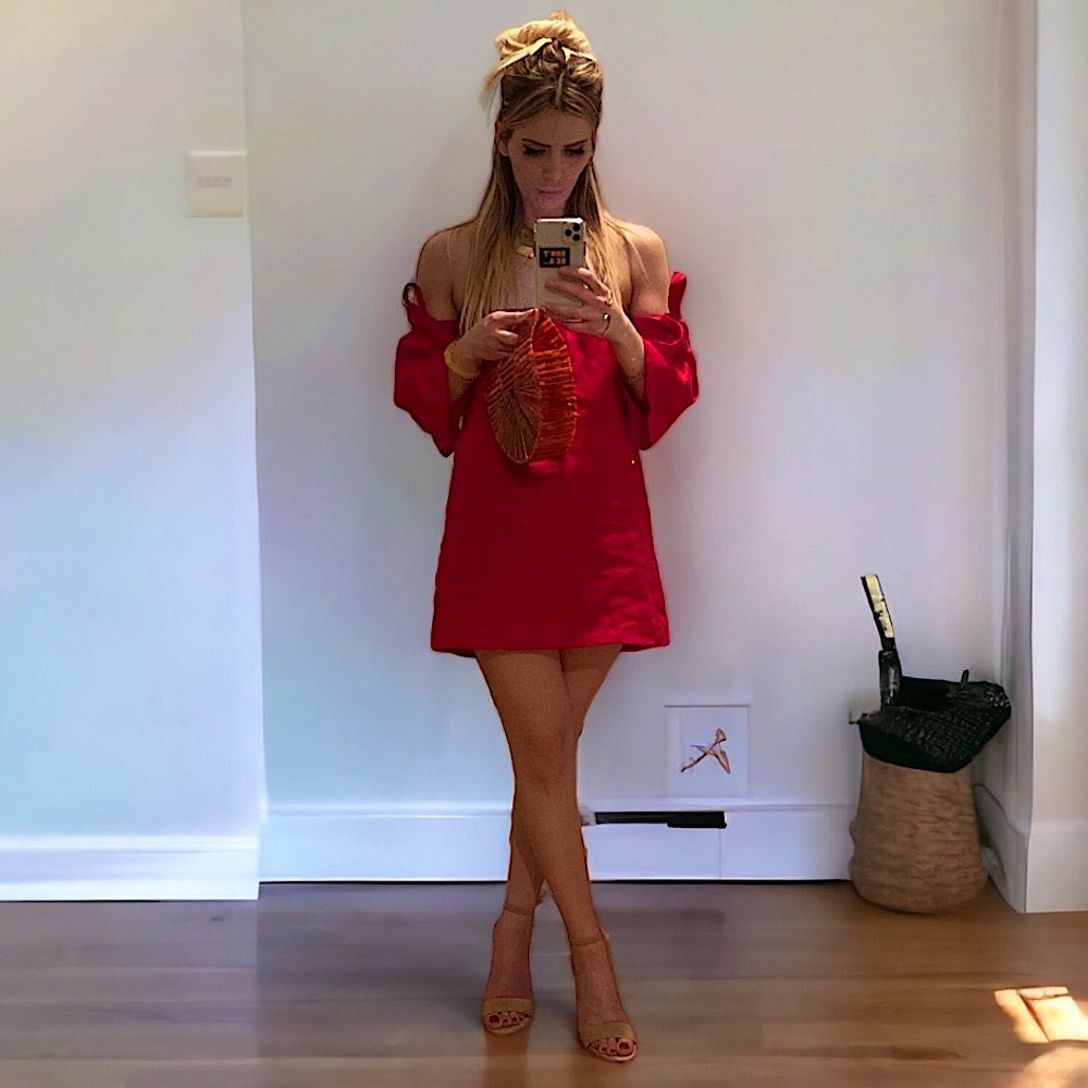 REFORMATION • RED MINI DRESS • OFF SHOULDER • SMALL • LINEN • FREE SHIPPING